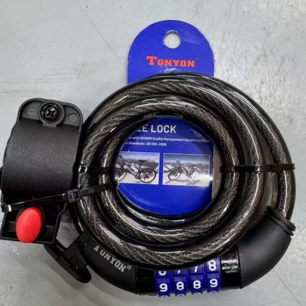 מנעול כבל עם קוד TONYON 12X1000mm